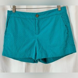 Banana Republic Deep Peacock Blue/Teal Hampton Fit 3.5” Shorts